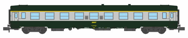 REE Modeles NW-143 - UIC CAR A9 Green/ALU Yellow Logo Era IV
